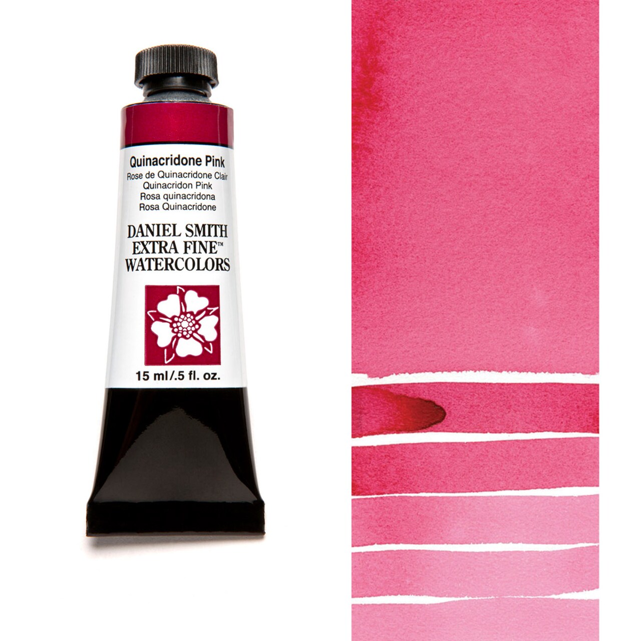 Daniel Smith Extra Fine Watercolors - Quinacridone Pink, 5 ml Tube